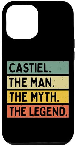 Hülle für iPhone 13 Pro Max Castiel The Man The Myth The Legend Lustiges Personalisiertes Zitat