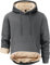 Tansozer Herren Warme Kapuzenpullover Fleece Sweatshirts Hoodies Gefütterte Winterpullover Fleecepullover (Dunkelgrau, S)