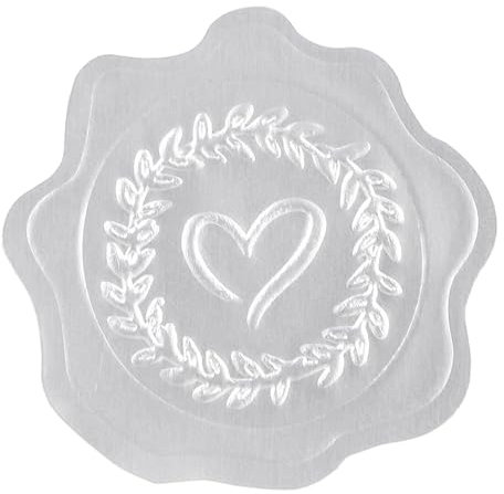 12 Stück Wachssiegel Selbstklebend Aufkleber Hochzeit Herz Sticker Sticker Hochzeit Silber Briefumschlag Aufkleber Umschlagaufkleber Siegelaufkleber Klassische Dekoration Wachssiegelsticker Perfekt