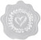 12 Stück Wachssiegel Selbstklebend Aufkleber Hochzeit Herz Sticker Sticker Hochzeit Silber Briefumschlag Aufkleber Umschlagaufkleber Siegelaufkleber Klassische Dekoration Wachssiegelsticker Perfekt