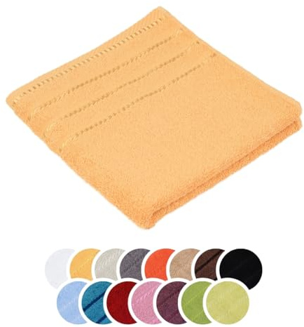 liebling Handtuch, 100% Baumwolle, Serie Potsdam, 50 x 100 cm, 60 Grad waschbar, trocknergeeignet, Farbe: mais
