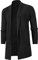 Veste coupe-vent mi-longue pour homme, cardigan pour homme, grand cardigan en tricot pour homme, cardigan pour homme, cardigan traditionnel, cardigan long pour homme, hiver, Noir , XL
