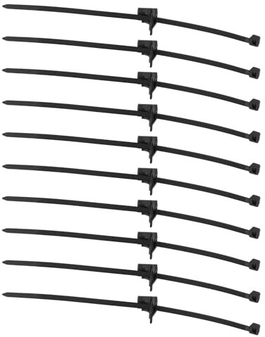 eMagTech 20 Stück Auto-Kabelbinder mit Halterung für Schweißstift, kompatibel mit Audi, kompatibel mit VW, kompatibel mit MAN, kompatibel mit Skoda, kompatibel mit Seat, kompatibel mit Porsche