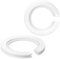2 Pack E27 to E14 Lampshade Reducer Ring Lamp Shade Adapter Ring Light Rings Converter Washer 42mm to 29mm White Plastic Replacement Screw Fitting Adapter