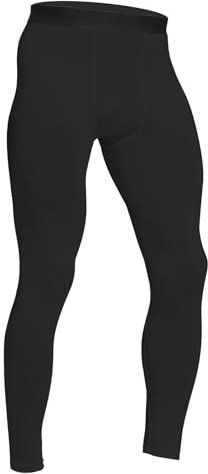 HYCOPROT Men's Compression Trousers Athletic Tight Leggings Running Cool Dry Bottoms Sports Base Layer Pants for Workout Basketball Sports (Black, M)