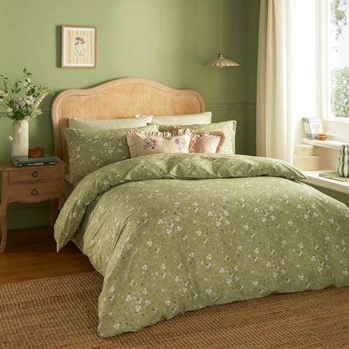 furn. Wylder Nature Bronte Floral 100% Cotton Duvet Cover Set