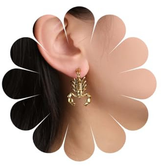 Xduargs Punk Skorpion Ohrstecker Ohrringe Gold Lustige Skorpion Ohrringe Vintage 3d Skorpion Ohrringe Gothic Tier Skorpion Ohrstecker Schmuck Für Frauen