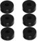 Generic 6pcs Speaker Mat Speakers Subwoofer Speaker Pads Amplifier Decoupleing Feet Turntable Replacement Feet Bookshelf Speaker Feet Speaker Shock Absorption Feet Rubber Black