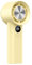Asudaro 158mm x 61.4mm Handheld Portable Fan, Type-C Fast Charging, 16-Hour Runtime,Bladeless High Airflow Mini Fan with Digital Display for Travel/Outdoor/Home/Office (Yellow)