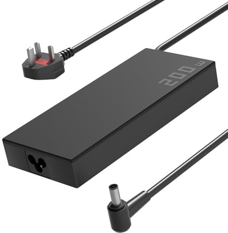SLRIOYS 200W Charger Compatible with Asus ROG Studio 17 PX713 ROG Strix G17 G15 G513 G713 G731GW G731GV TUF A15 F15 A17 F17 FA707 FA506 FX506HM FX507 FA507 FX707 TUF Dash F15 FX516 FX517 Laptop