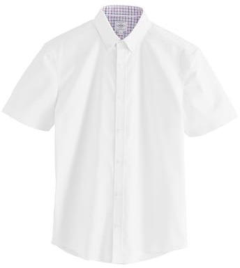 NEXT Herren Standard Oxford-Kurzarmhemd mit Stretch