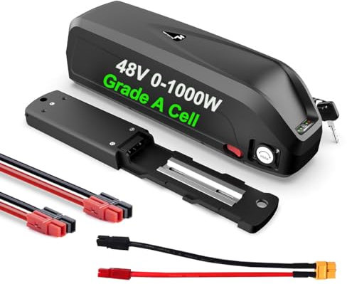 48V Hailong batteria per bicicletta elettrica 1000W 750W 500W- batteria ebike batteria telaio per Kit ruota anteriore Kit ruota posteriore Motore mozzo (Grade A Cell)