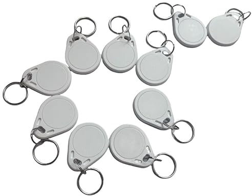 YARONGTECH® RFID 1K Tag RFID ISO14443A Schlüsselanhänger 13.56MHz ABS IC NFC Tags für Access Control (100 Stück)