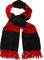 Storfisk fishing & more Fan Schal in verschiedenen Farben mit Fransen 100% Polyacryl One Size Unisex, Farbe:Schwarz/Rot
