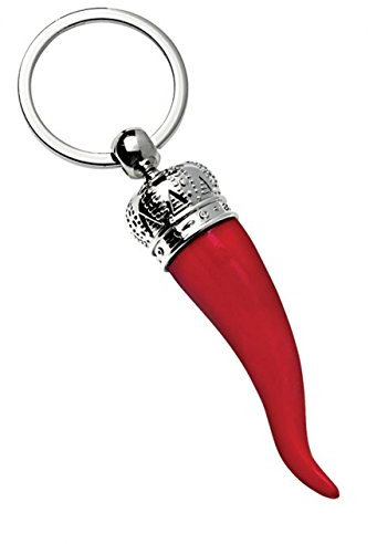 Ten Porte-clés Cornet Rouge Chanceux cod.EL7884 cm 11x3,5x1,9h by Varotto & Co.