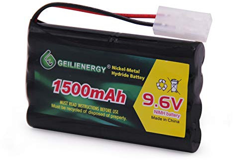 QBLPOWER 9.6V 1500mAh NI-MH Rechargeable Battery Pack Tamiya Plug for RC Car Boats Robots 1Pack