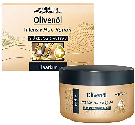 Olivenöl Intensiv Hair Repair Haarkur - Stärkung & Aufbau - extra intensive Pflege - für trockenes, strapaziertes Haar - repariert & glättet