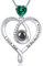 GinoMay Smaragd Halskette Frauen Ich Liebe Dich Halskette 100 Sprachen Mai Geburtstagsgeschenke Mama Frau Feiner Schmuck 925 Sterling Silber