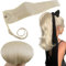 RUNATURE Extensions Pferdeschwanz Echthaar Blond Menschliches Haar 35cm Echthaar Zopf Platinblond Ponytail Extension Echthaar Gerade Haarverlängerung Echthaar 70g #60
