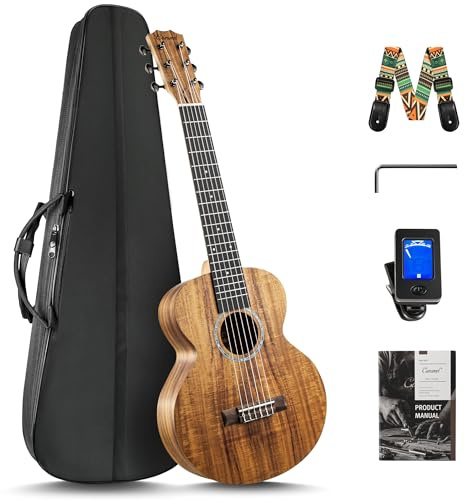 Caramel 30 6 String Acacia KOA CB207G Beginner Travel Guitalele