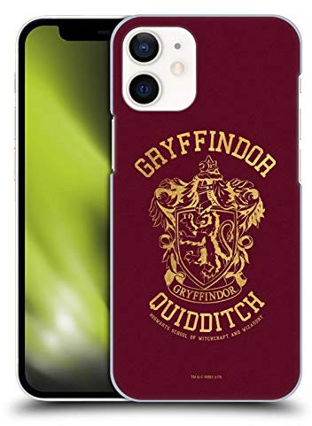 Head Case Designs Offizielle Harry Potter Gryffindor Quidditch Deathly Hallows X Harte Rueckseiten Handyhülle Hülle Huelle kompatibel mit Apple iPhone 12 Mini