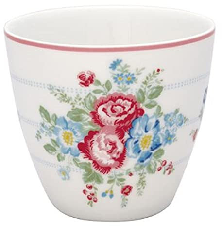 GreenGate - Tasse, Latte Cup - Henrietta - White - Porzellan - 300 ml