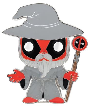 Loungefly Funko POP! Enamel Pins: Deadpool - Friends - Wizard Deadpool - Broche Fantaisie Mignonne à Collectionner - pour les Sacs à Dos et Sacs - Idée de Cadeau - Produits Officiels