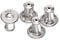 Aeon Secure Replacement Earring Backs - 2 Pairs | 925 Sterling Silver Secure Bullet Safety Backings With Silicone Inner | Earrings Stopper