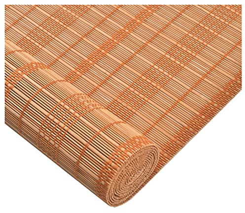 Vetris Bambusrollo Natur, Lichtdurchlässig 80 x 160cm Sichtschutz Fenster Rollo Raffrollo Bambus Seitenzugrollo Wasserdicht Holzrollos Jalousien für die Badfenster 120x160cm 130x180cm
