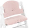 hauck Sitzkissen für Alpha+, Beta+ & Arketa Holzhochstuhl Highchair Pad Select, Anti-Rutsch Noppen, Doppelte Polsterung an Rückenlehne, Einfache Befestigung am Kinderstuhl (Mineral Rose)