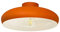 bamyum Deckenlampe Orange Weiß, Androa, Küchenlampe Ø40 cm 1 flammig, Deckenleuchte Orange Weiß E27, Küchenlampe Deckenleuchte Vintage, Deckenlampe Wohnzimmer, Deckenlampe Retro Vintage Schlafzimmer