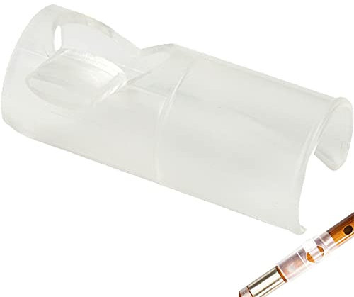 Wudaizhi Flötegebläse Mundstück Pfeife Transparent Flöte Blasen Aid Helper Flute Lernen Lernen Mitlehrucke