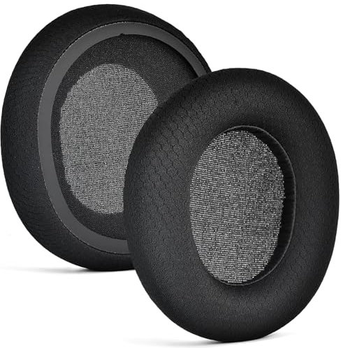 defean Kabelgebundene Ohrpolster, kompatibel mit SteelSeries Arctis Nova Pro Wired, Nova 7, 3, 1, extra Bass Noise Cancelling, atmungsaktives Proteinleder und Schaumstoff, Weiß