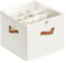 StorageWorks Shoe Organiser for Closet, Shoe Storage Box Fits up to 16 Pairs, Fabric Shoe Storage Box with Adjustable Dividers and Clear Cover, Wardrobe Shoe Storage Containers, Beige