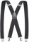 Pejoye Hosenträger für Herren 3.5cm Breit Arbeitshosen Stark Motorradhose Lang X Form 4 Metall Clips Einstellbar und Elastisch Einheitsgröße für Männer und Damen (Schwarz)