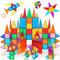 Magnetic Building Blocks,60PCS Oversize Magnetic Tiles Set Toddlers Toys for 3 4 5 6 7 Year Old Boys Girls Educational Construction Magnet Blocks Toys Gifts for Kids Age 3-5 Christmas Birthday