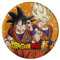 CONVER PARTY, PLATOS 18 CM DRAGON BALL, Platos Desechables para Fiesta de Cumpleaños Infantil, Artículos de Decoración para Fiestas Temáticas