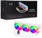 CiT Pro Glacier 360mm White ARGB CPU Liquid Cooler, AIO Cooler 360mm CPU Water Cooler For Intel & AMD, Three CiT Pro YH120 Infinity PWM Fans, 800 to 1800RPM & Infinity Mirror Cap Design | White