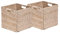 Box and beyond - Cube de Rangement, Lot de 2 Boîtes de Rangement en Jacinthe d'eau, 31 x 31 x 31 cm, Panier avec poignées pour Linge, Jouets, Vêtement