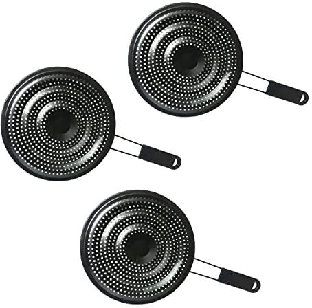 PNJB, Ring Pan Mat Hob Tagine Heat Diffuser for Induction Cooktop Adapter Plate, Flame Reducer Ring for Gas Stove, Glass Cooktop Converter Flame Guard (3 Pcs)