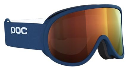POC Unisex – Erwachsene Retina Mid Skibrille, Lead Blue/Partly Sunny Orange, Einheitsgröße