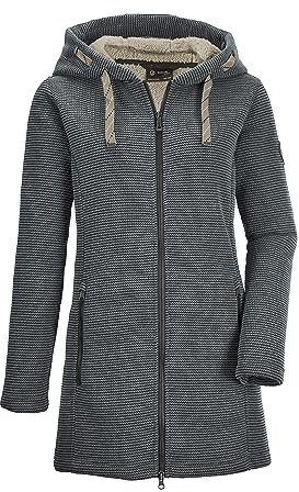 G.I.G.A. DX Damen Gw 54 Wmn Kntflc Prk Strickfleeceparka/Fleecejacke Mit Kapuze, Dunkelgrün, 44 EU