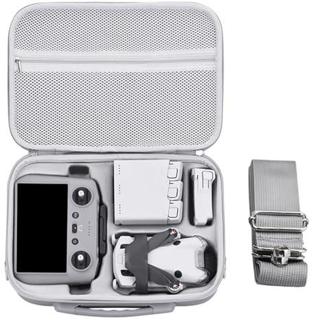 Carrying Case for DJI Mini 4 Pro Fly More Combo (RC-N2 or RC 2 Controller), Mini 4 PRO Storage Bag Protective Cover Portable Travel Organizer Shoulder Bag Drone Accessories Case