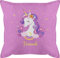 Kissen 50x50 - Einhorn Geschenk Einhörner I Unicorn - 50 x 50 cm - Pink - einhornkissen Unicorns turnsackerl mädchen kopfkissenbezug personalisierte einhörnern with Cushion personalisiertes