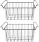 Generic Universelle Gefriertruhe-Körbe, 2 Stück, PE-beschichtete Gefriertruhe, Organizer-Behälter, Tiefkühltruhe, Aufbewahrungsregal, Metalldrahtkörbe für Kühlschrankregale, Genericq30snwi1z8-12