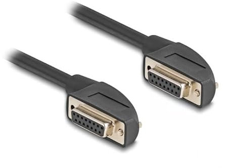 DeLOCK 80476 Serien-Kabel Schwarz 1 m DB-15
