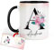 Kembilove Tazas personalizadas con nombre e inicial - Tazas dia de la madre - Tazas de cafe 350 ML – Regalos para madres – Tazas originales para regalar (Diseño 1)