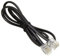 RUITEXUN Câble d'extension pour ligne téléphonique fixe, 5 pieds/1,5 m RJ11 mâle vers mâle avec prises 6P4C standard pour téléphones, fax, modem (noir)