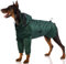 Wasserdicht Hundejacke, Wasserdichter Hundemantel Regenjacke Verstellbarer Hunde Regenschutz Hunde-Cape-Regenmantel Winddichter Hundekleidung Outfit(Armeegrün, 2XL)