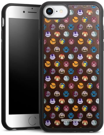 Holz Case kompatibel mit Apple iPhone 7 Walnuss Handyhülle Echtholz Hülle Naruto Shippuden Bijuu Muster